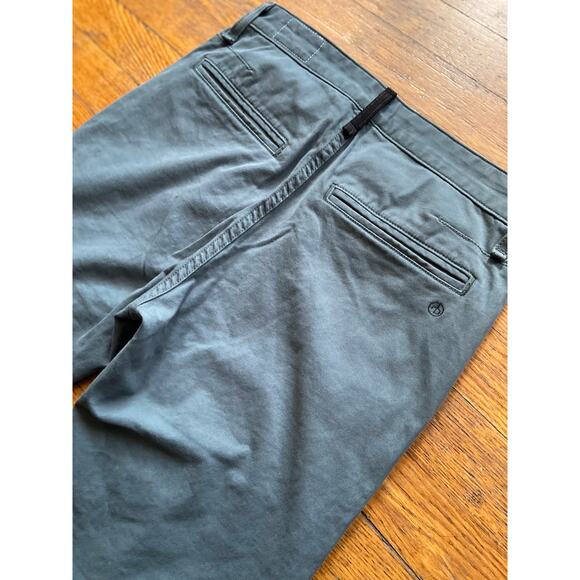 RAG & BONE Fatigue Green Flat Front Tapered Chinos Mens sz 30 - Picture 9 of 15